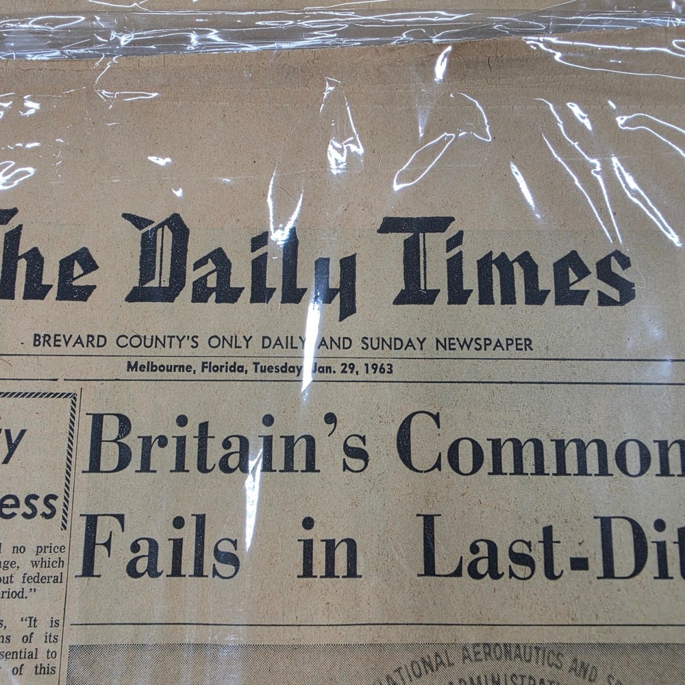 Vintage Brevard County Florida Newspapers 1958-1967 Cold War Space Age Lot 14 - Picture 12 of 16